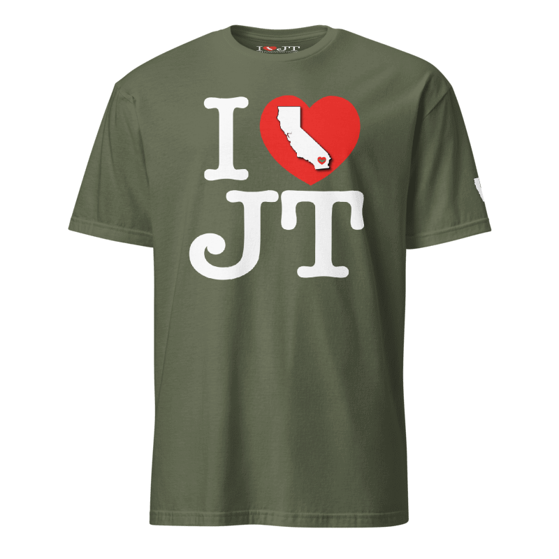 I HEART JOSHUA TREE Unisex Tee (BLK/MILGRN) - Image 4